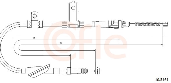 COFLE Kézifék bowden 92.10.5161_COF