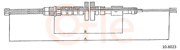 COFLE Kézifék bowden 92.10.6023_COF