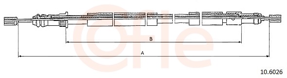 COFLE Kézifék bowden 92.10.6026_COF