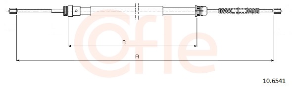 COFLE Kézifék bowden 92.10.6541_COF