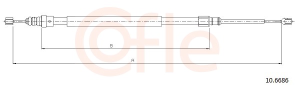 COFLE Kézifék bowden 92.10.6686_COF