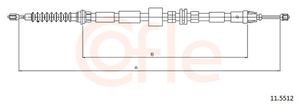 COFLE Kézifék bowden 92.11.5512_COF