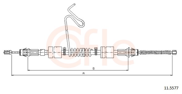 COFLE Kézifék bowden 92.11.5577_COF