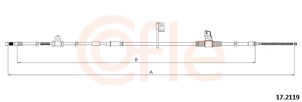 COFLE Kézifék bowden 92.17.2119_COF