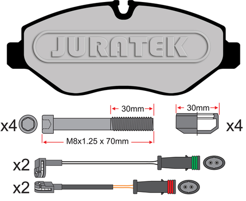 JURATEK Első fékbetét JCP115