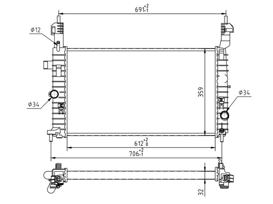 HART Vízhűtő 637203_HART