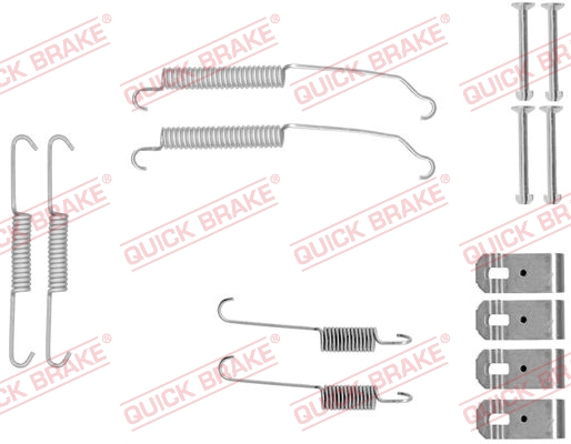 QUICK BRAKE Tartozékkészlet, fékpofa 105-0015_QB