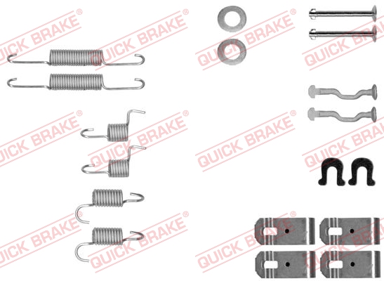 QUICK BRAKE Tartozékkészlet, fékpofa 105-0028_QB