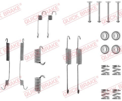 QUICK BRAKE Tartozékkészlet, fékpofa 105-0599_QB