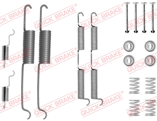 QUICK BRAKE Tartozékkészlet, fékpofa 105-0727_QB