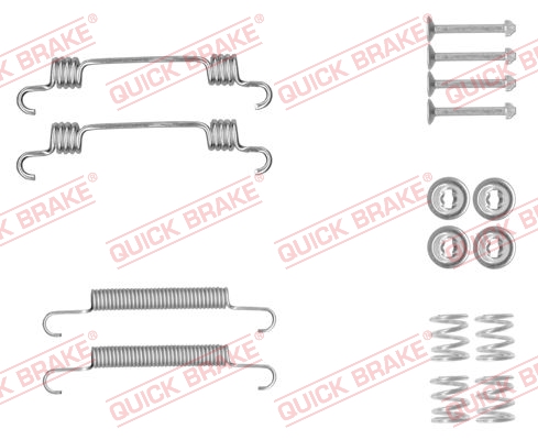 QUICK BRAKE Tartozékkészlet, fékpofa 105-0887_QB