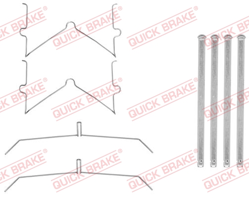 QUICK BRAKE Tartozékkészlet, tárcsafékbetét 109-0003_QB