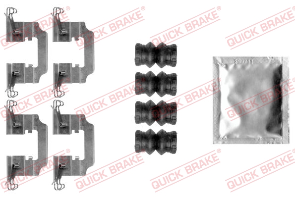 QUICK BRAKE Tartozékkészlet, tárcsafékbetét 109-0008_QB