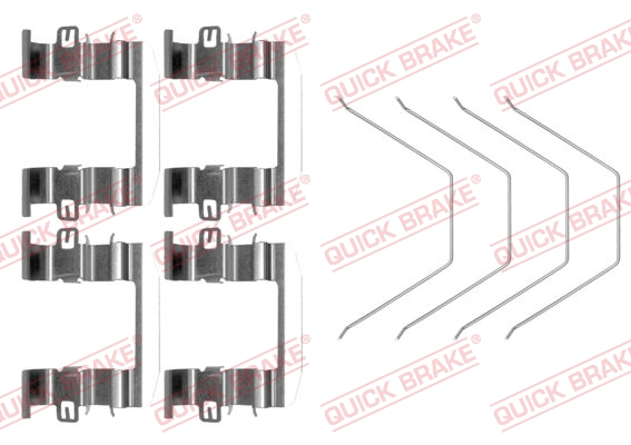 QUICK BRAKE Tartozékkészlet, tárcsafékbetét 109-0016_QB