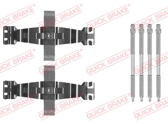 QUICK BRAKE Tartozékkészlet, tárcsafékbetét 109-0022_QB