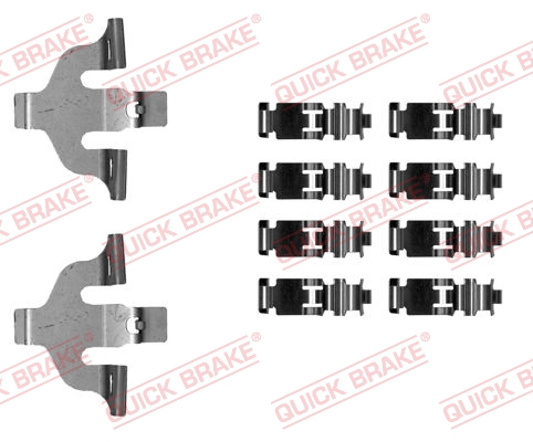 QUICK BRAKE Tartozékkészlet, tárcsafékbetét 109-0030_QB