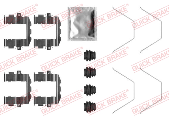 QUICK BRAKE Tartozékkészlet, tárcsafékbetét 109-0057_QB