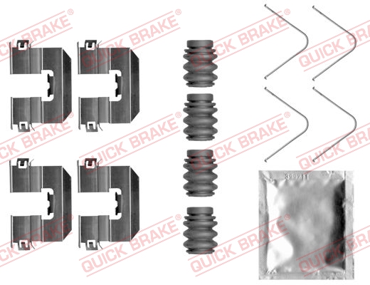 QUICK BRAKE Tartozékkészlet, tárcsafékbetét 109-0058_QB