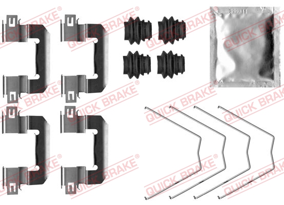 QUICK BRAKE Tartozékkészlet, tárcsafékbetét 109-0063_QB