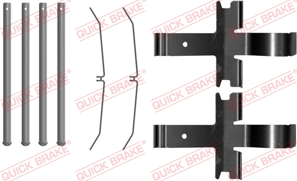 QUICK BRAKE Tartozékkészlet, tárcsafékbetét 109-0081_QB