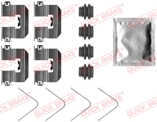 QUICK BRAKE Tartozékkészlet, tárcsafékbetét 109-0095_QB