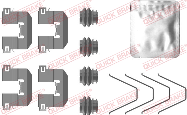 QUICK BRAKE Tartozékkészlet, tárcsafékbetét 109-0100_QB