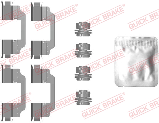 QUICK BRAKE Tartozékkészlet, tárcsafékbetét 109-0101_QB