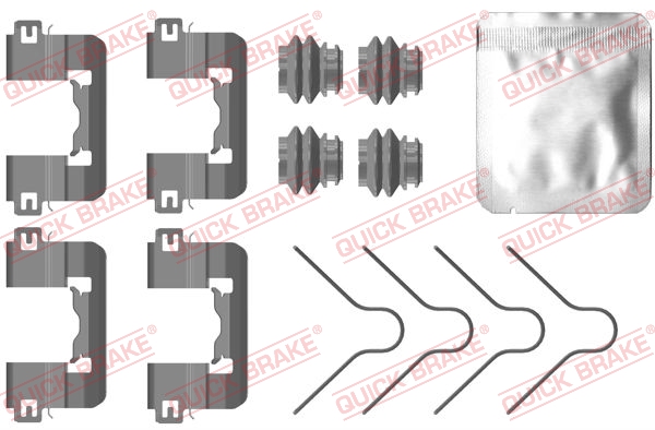 QUICK BRAKE Tartozékkészlet, tárcsafékbetét 109-0105_QB