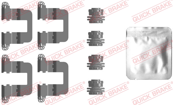 QUICK BRAKE Tartozékkészlet, tárcsafékbetét 109-0106_QB