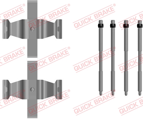 QUICK BRAKE Tartozékkészlet, tárcsafékbetét 109-0107_QB