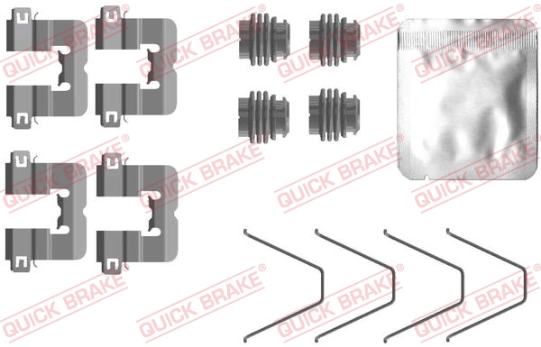 QUICK BRAKE Tartozékkészlet, tárcsafékbetét 109-0114_QB