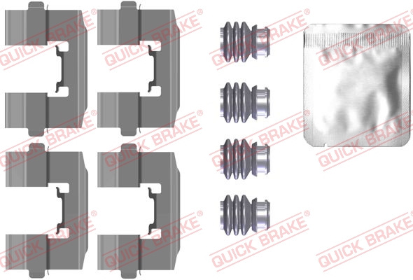 QUICK BRAKE Tartozékkészlet, tárcsafékbetét 109-0115_QB