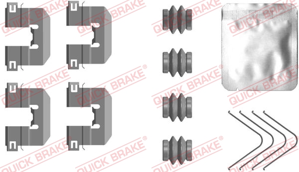 QUICK BRAKE Tartozékkészlet, tárcsafékbetét 109-0117_QB