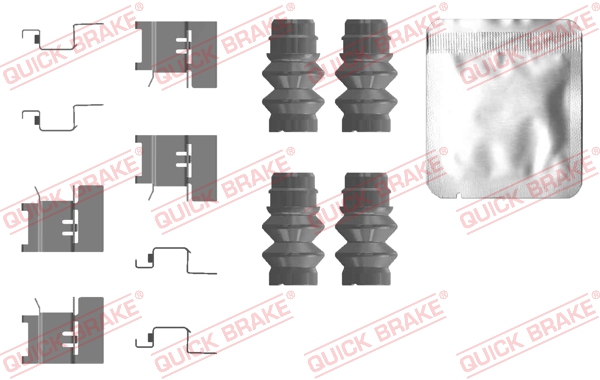 QUICK BRAKE Tartozékkészlet, tárcsafékbetét 109-0120_QB