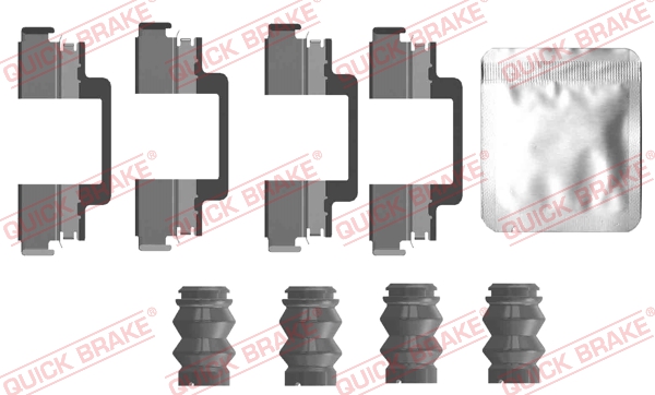 QUICK BRAKE Tartozékkészlet, tárcsafékbetét 109-0121_QB