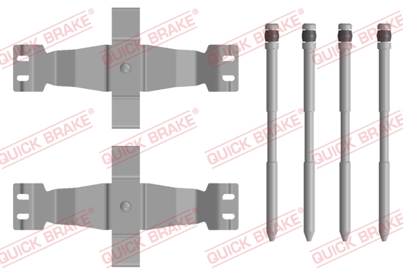 QUICK BRAKE Tartozékkészlet, tárcsafékbetét 109-0122_QB