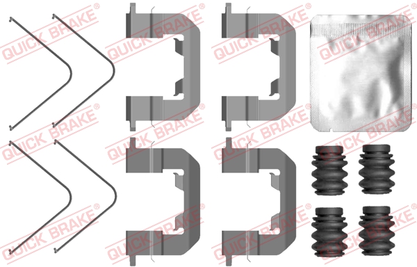 QUICK BRAKE Tartozékkészlet, tárcsafékbetét 109-0123_QB