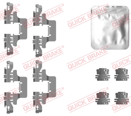 QUICK BRAKE Tartozékkészlet, tárcsafékbetét 109-0128_QB