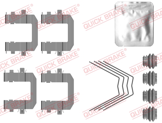 QUICK BRAKE Tartozékkészlet, tárcsafékbetét 109-0131_QB