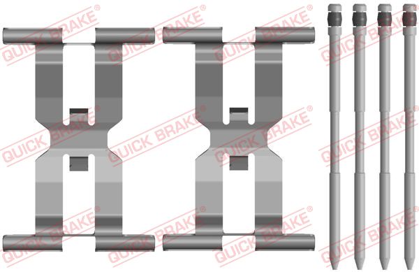 QUICK BRAKE Tartozékkészlet, tárcsafékbetét 109-0143_QB