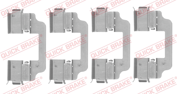 QUICK BRAKE Tartozékkészlet, tárcsafékbetét 109-0153