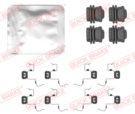 QUICK BRAKE Tartozékkészlet, tárcsafékbetét 109-0156_QB