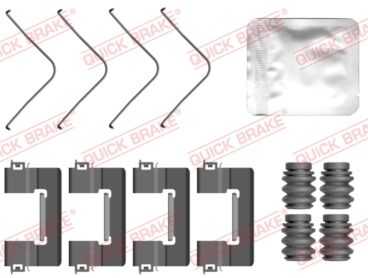 QUICK BRAKE Tartozékkészlet, tárcsafékbetét 109-0163_QB