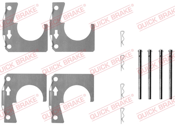 QUICK BRAKE Tartozékkészlet, tárcsafékbetét 109-0914_QB