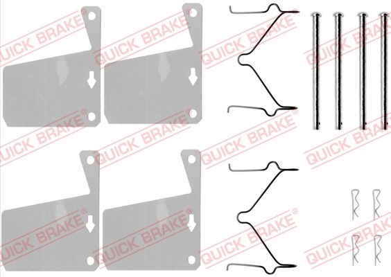 QUICK BRAKE Tartozékkészlet, tárcsafékbetét 109-0960_QB