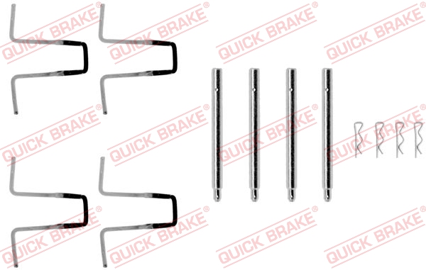 QUICK BRAKE Tartozékkészlet, tárcsafékbetét 109-0977_QB