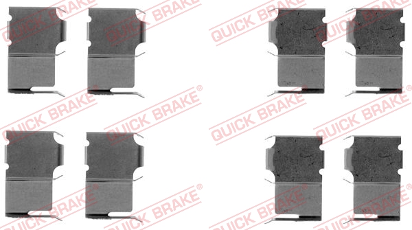 QUICK BRAKE Tartozékkészlet, tárcsafékbetét 109-1063_QB