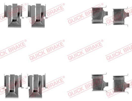 QUICK BRAKE Tartozékkészlet, tárcsafékbetét 109-1078_QB