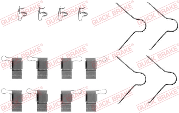 QUICK BRAKE Tartozékkészlet, tárcsafékbetét 109-1089_QB