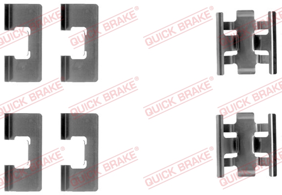 QUICK BRAKE Tartozékkészlet, tárcsafékbetét 109-1091_QB